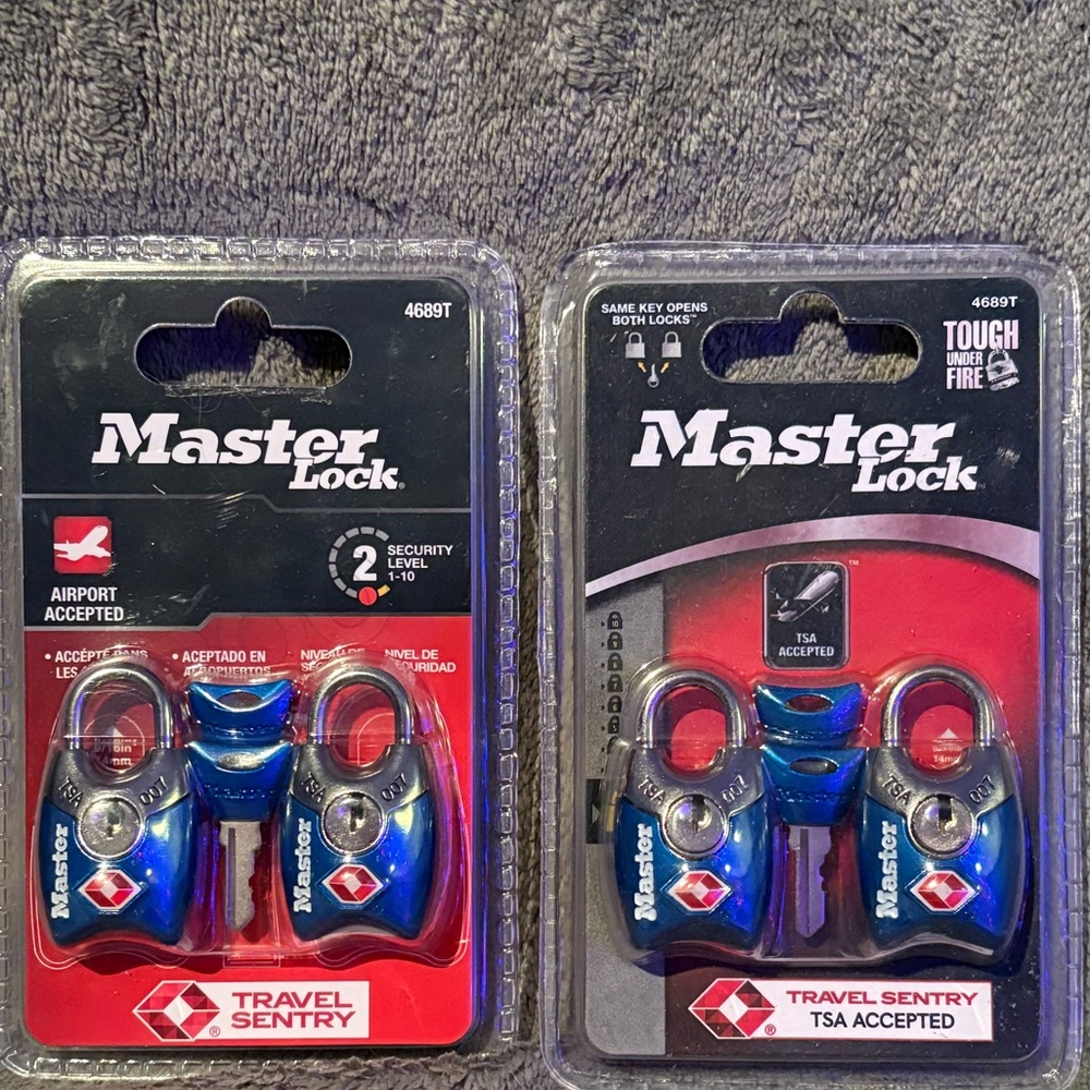 Two Masterlock Travel Locks